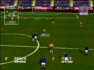 Striker 96 screenshot 5 for Sega Saturn